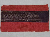 MA 324  MA 324, Koptisch (8.-9. Jahrhundert n. Chr.), Zierstreifen, Wolle, Leinwand, H 13,8 cm, B 24,5 cm : Museumsfoto: Claus Cordes
